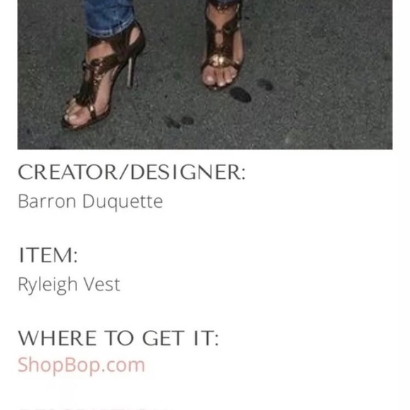 Camilla Skovgaard 39 / 8.5 Runway Metallic Ankle Buckle Burnt Toffee Bronze Heel - Picture 7 of 8